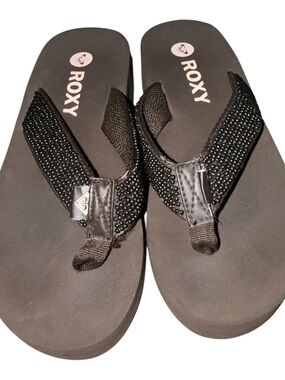 Roxy Girls Beaded Flip Flop Sandals